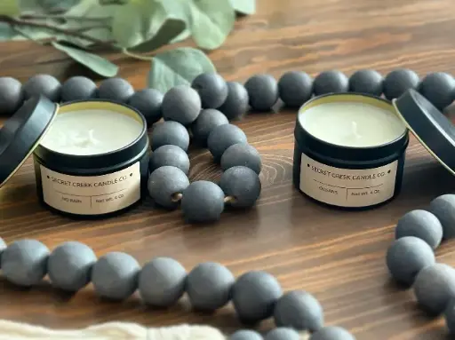 Secret Creek Soy Candle 4oz locally crafted