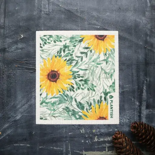 Plantish Swedish Sponge Cloth- Sunflower